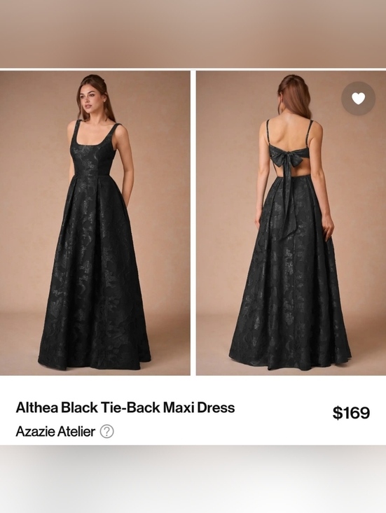 Azazie Dresses & Skirts - * FREE SHIPPING * Azazie Open Back Floor Length Gown